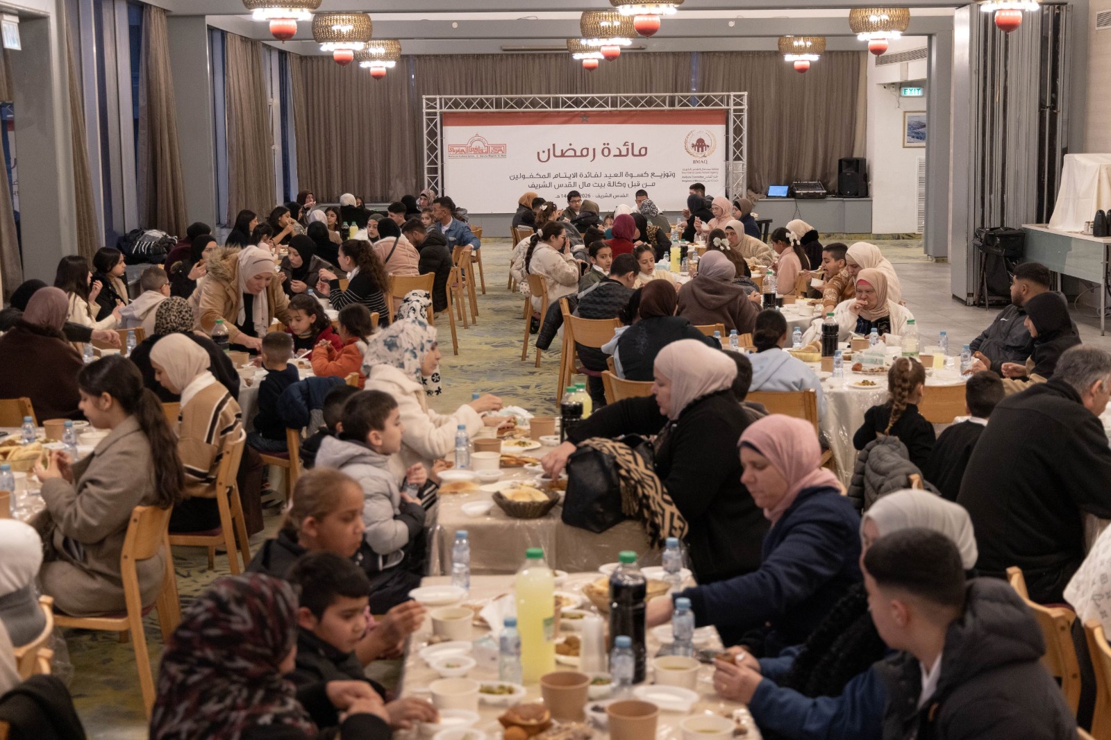 جانب من الافطار الجماعي 